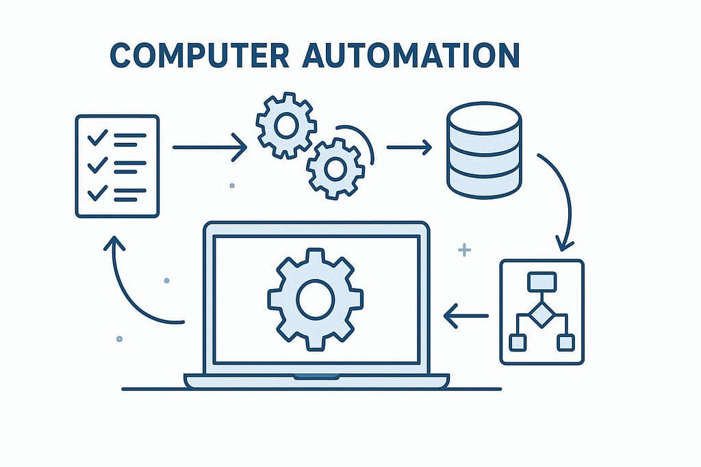 computer automation showing automatic task processing without human intervention”