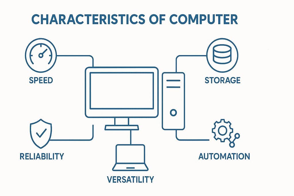 CHARACTERITICS OF COMPUTER