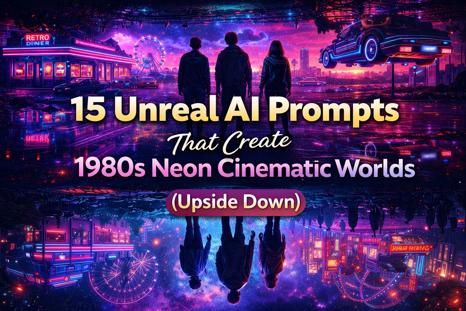 15 Unreal AI Prompts That Create 1980s Neon Cinematic